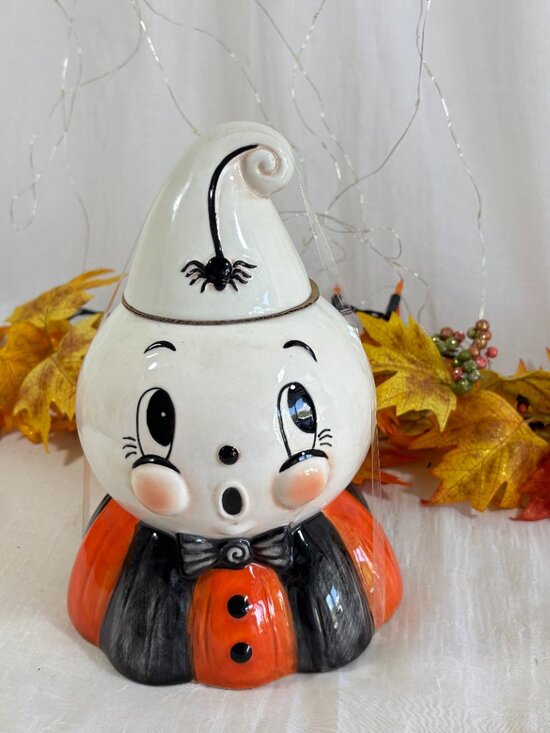 johanna parker Other - Johanna Parker Halloween Gus Ghost Kooky Spooky Figural Cookie Jar 2026 NEW